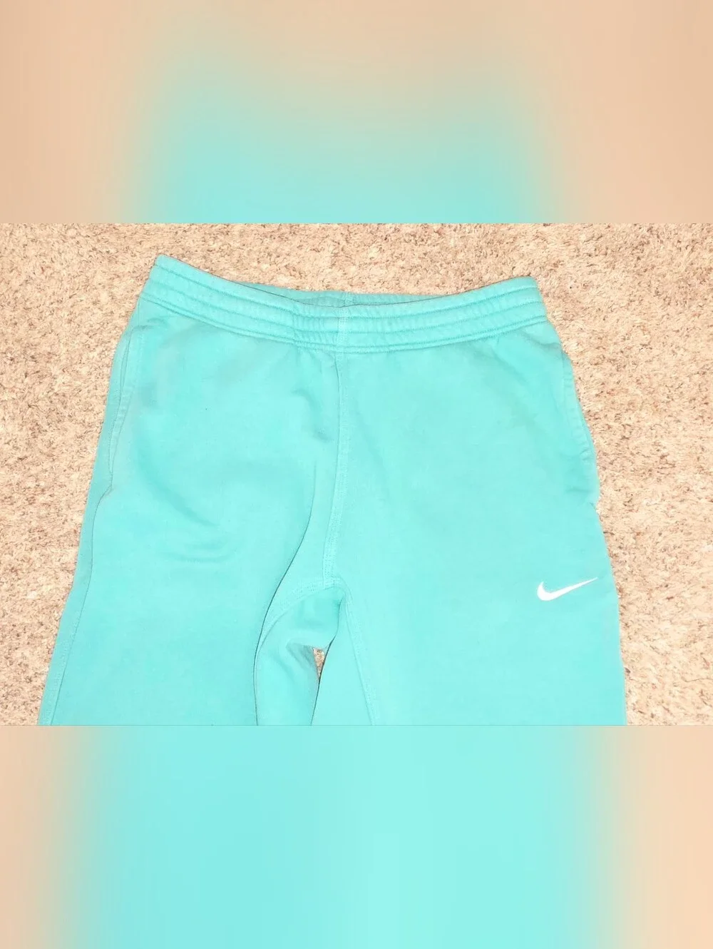 Nike Sportswear Club Fleece Men's Joggers Teal Sweatpants Size Large